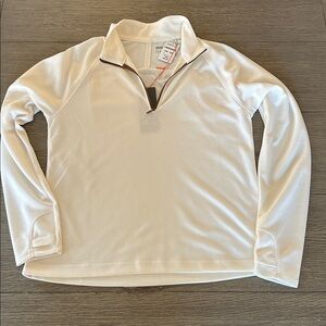 NWT Orvis women’s Stratton quarter zip in Snow size L